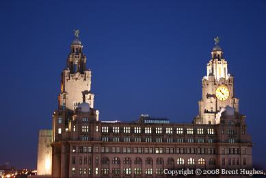 Liver Building at Night