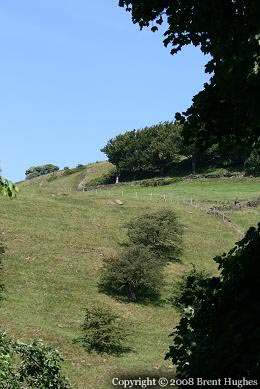 View across the valley