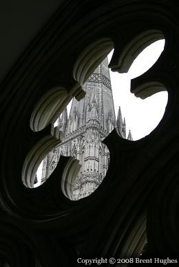 Salisbury Cathedral Tower from inside